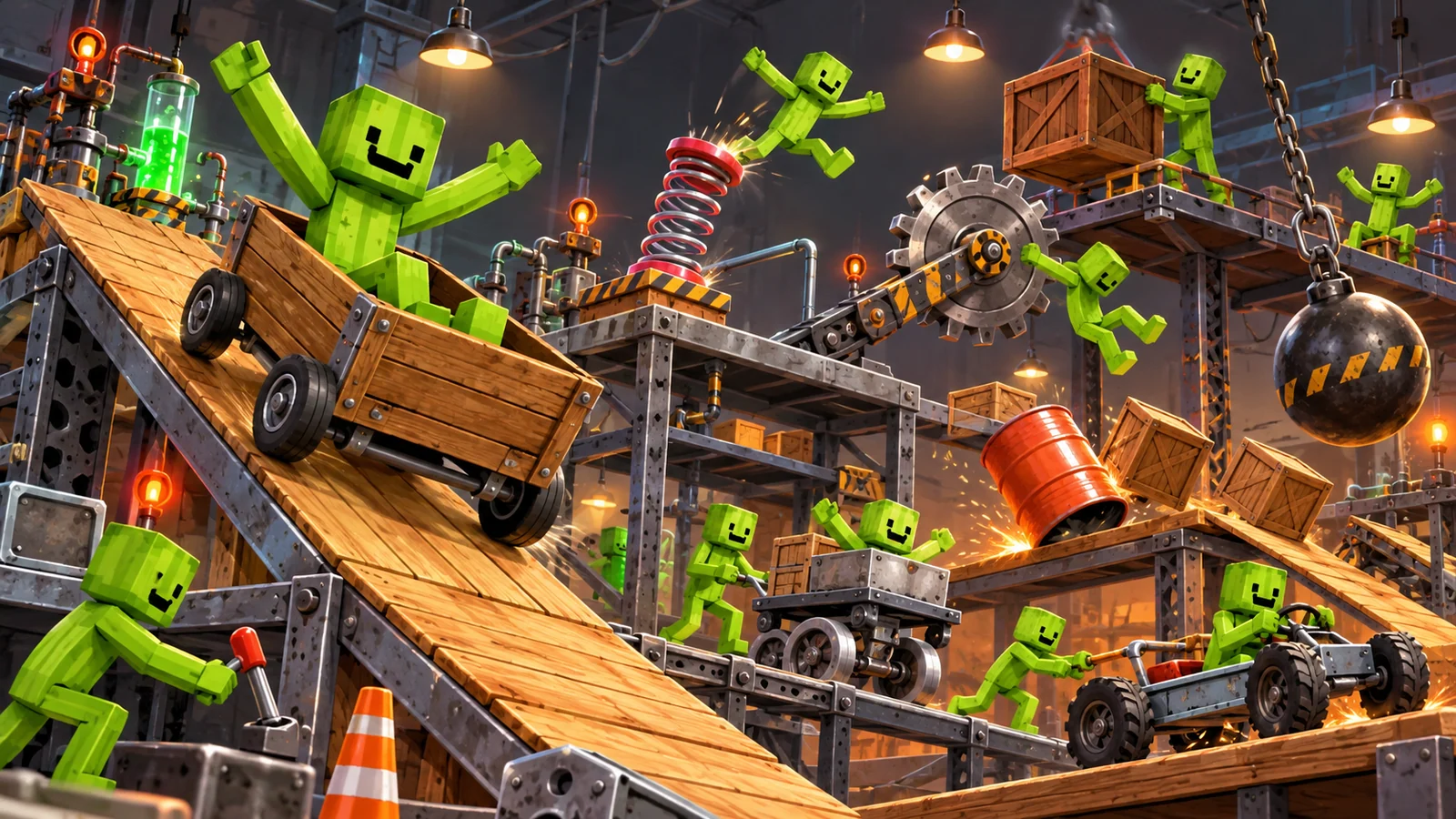 Melon Sandbox game-inspired editorial illustration