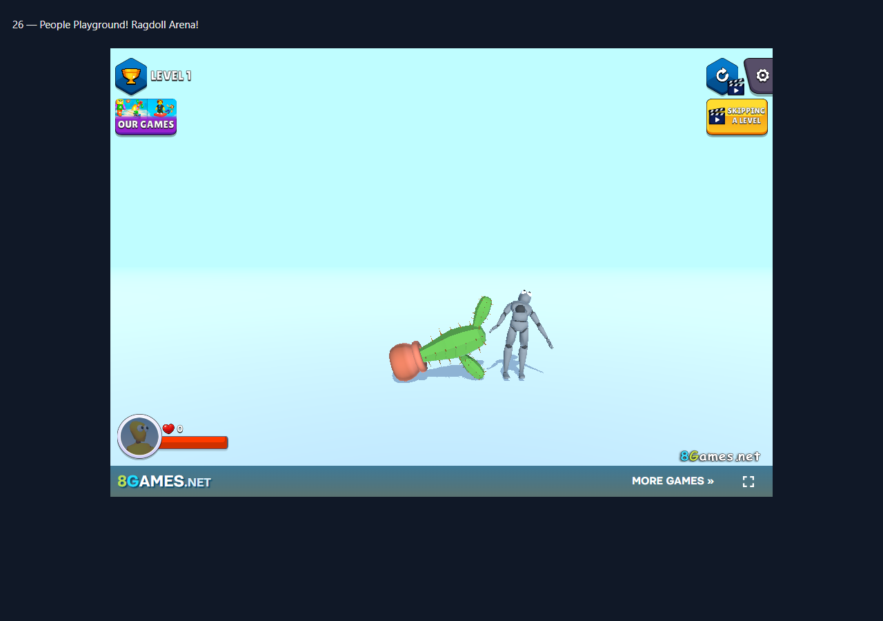 People Playground! Ragdoll Arena! during the isolated browser check