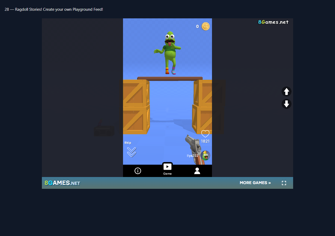 Ragdoll Stories! Create your own Playground Feed! during the isolated browser check
